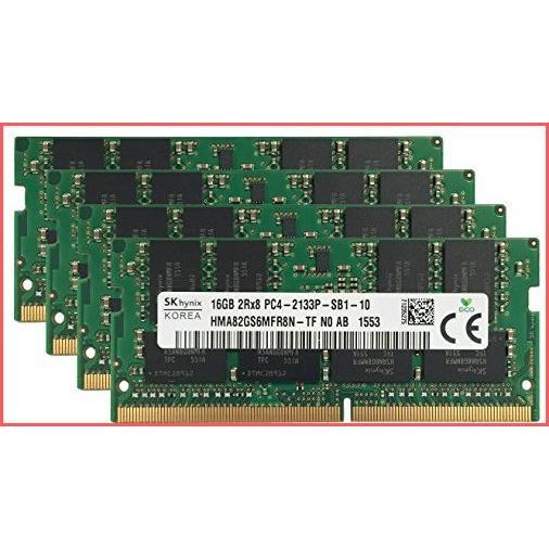 送料無料 Hynix オリジナル 64GB (4x16GB) ラップトップメモリアップグレード Acer Predator 15 G9-592-75S5 DDR4 2133 PC4