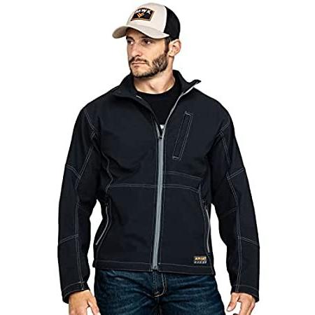 アリアット Ariat メンズ ビッグ&トール キャンバス ソフトシェルジャケット US サイズ: Small カラー: ブラック 送料無料