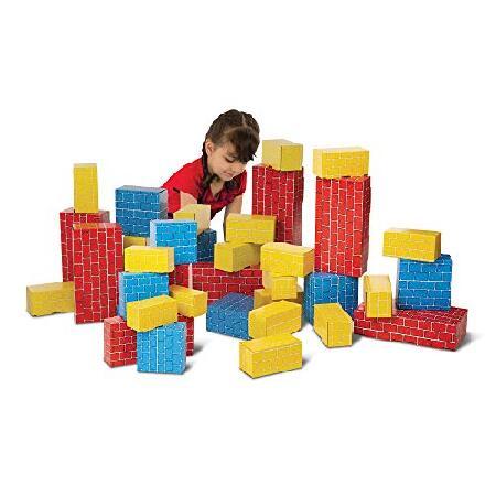 数々の賞を受賞 Blocks Building Cardboard Extra-Thick Jumbo Doug & Melissa メリッサ&ダグ - 送料無料 3 in Blocks 40 ブロック