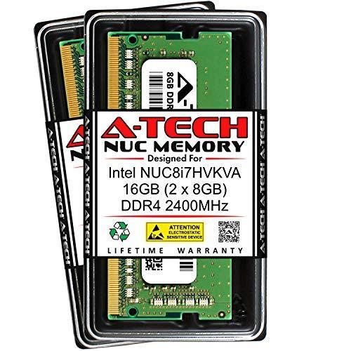 送料無料 A-Tech 16GB (2 x 8GB) RAM for Intel NUC8i7HVKVA NUC 8 Enthusiast Mini PC | DDR4 2400MHz PC4-19200 1.2V SODIMM Memory Upgrade Ki