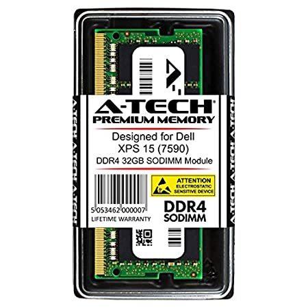 話題の人気 DELL for RAM 32GB A-Tech XPS 送料無料  PC4-21300 SODIMM 2666 DDR4 | Laptop (7590) 15 メモリー