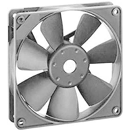 Fan; DC; 12V; 120x120x25mm; Sq; 101.1CFM; 5.3W; 43dBA; Wire Leads 送料無料