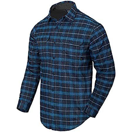 Helikon-Tex Men's GrayMan Shirt Blue Stonework Plaid Size Large 送料無料