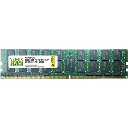 128GB DDR4-2666 PC4-21300 ECC Registered 8Rx4 Server Memory by NEMIX RAM 送料無料