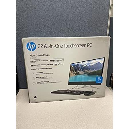 エイチピー HP 22-DF AMD Ryzen 3 3250U 8GB 1TB HDD 21.5-Inch Full HD Touch Screen All-i 送料無料