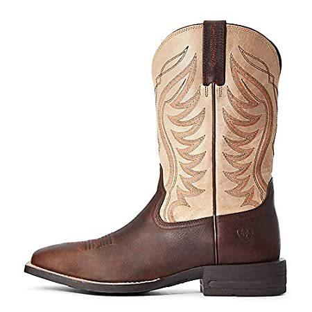 アリアト ARIAT Men´s Amos Barley Western Boot Wide Square Toe Tan