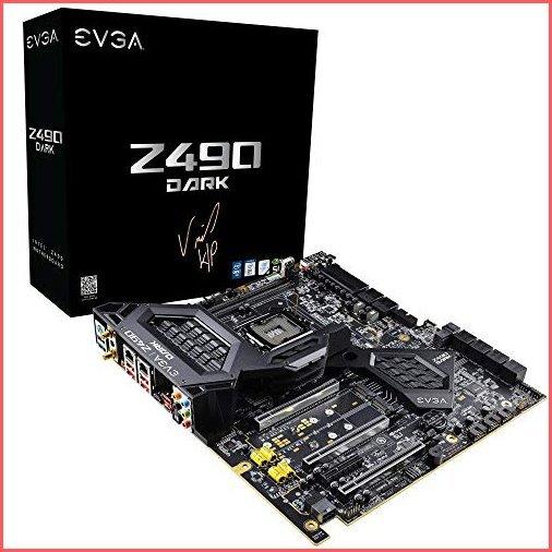送料無料 EVGA Z490 Dark K|NGP|N Edition, 131-CL-E499-KP, LGA 1200, Intel Z490, SATA 6Gb/s, 2.5Gbps LAN, WiFi/BT, USB 3.2 Gen2, M.2, U.2,