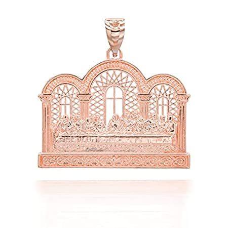 Certified 10k Rose Gold Last Supper Pendant 送料無料