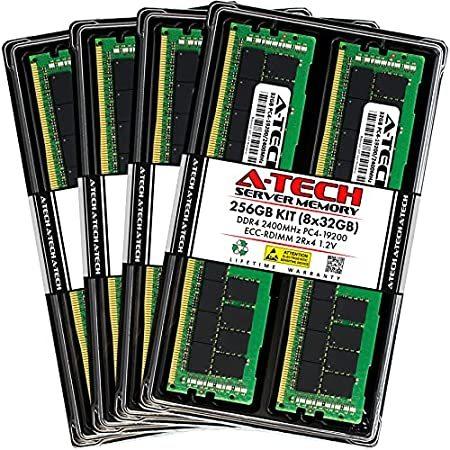 エーテック A-Tech 256GB Kit (8x32GB) Memory RAM for Dell M630 DDR4 2400MHz PC4-19200 送料無料