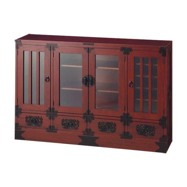 限定セール 飾り棚 大 民芸調シリーズ 木製 天然木 幅1cm 奥行30cm 扉 引き出し収納付き 正規取扱店 Www Skylanceronline Com