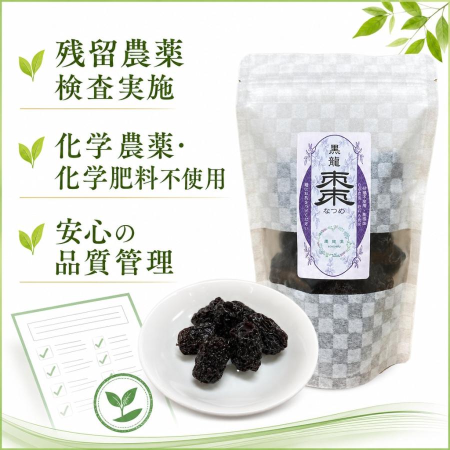 運龍堂 黒龍棗 蒸し棗 なつめ ナツメ 190g 中国寧夏産 燻煙なし ドライ