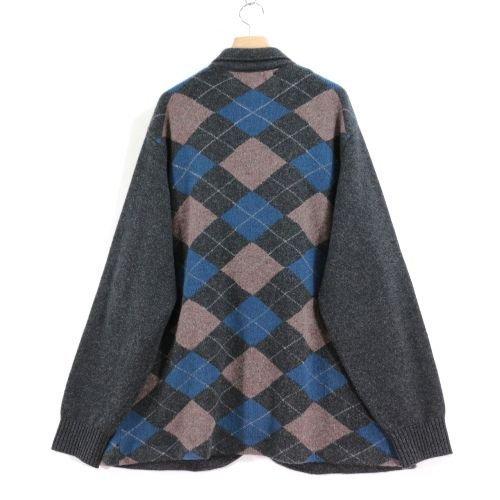 UNDERCOVER アンダーカバー 21AW CaインターシャアーガイルニットJKT 