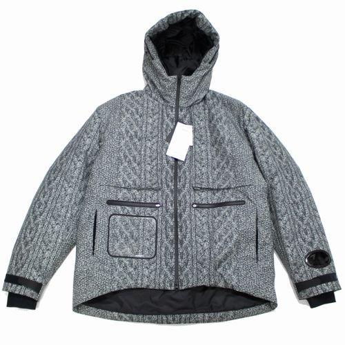 アンダーカバー　21AW ニット転写3レイヤー中綿ブルゾン UNDERCOVER アンダーカバー 21AW 3レイヤーKN転写フードブルゾン