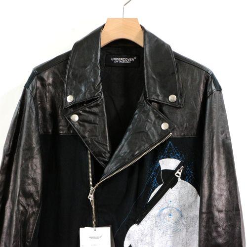 UNDERCOVER アンダーカバー 22SS プリントCS切替 ライトレザー 