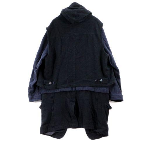 UNDERCOVER アンダーカバー 21AW 縮絨レイヤードブルゾンコート UNDERCOVER アンダーカバー 21AW 縮絨レイヤードブルゾンコート