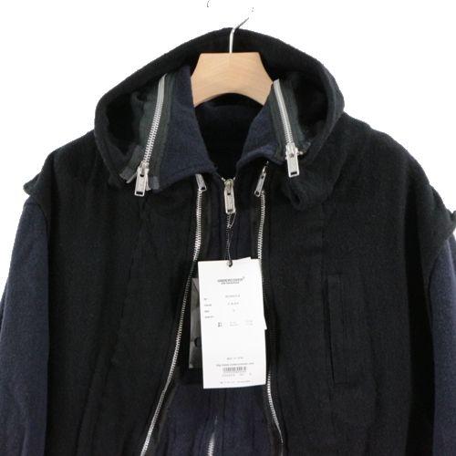 UNDERCOVER アンダーカバー 21AW 縮絨レイヤードブルゾンコート UNDERCOVER アンダーカバー 21AW 縮絨レイヤードブルゾンコート