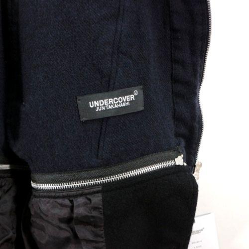 UNDERCOVER アンダーカバー 21AW 縮絨レイヤードブルゾンコート  3 ブラック ネイビー｜unstitch｜04