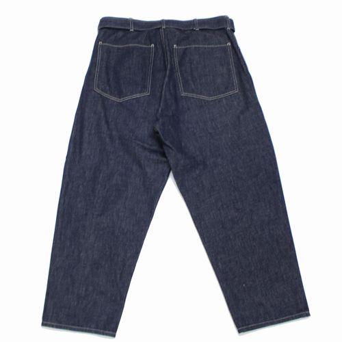 blurhms ブラームス U.S COTTON DENIM LONG BELTED PANTS ベルテッド  