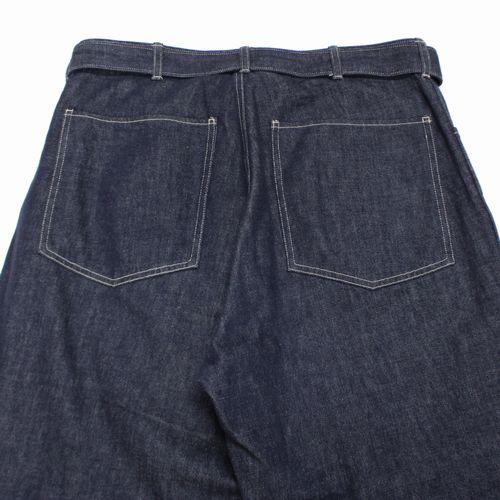 blurhms ブラームス U.S COTTON DENIM LONG BELTED PANTS ベルテッド  