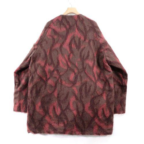 NICENESS ナイスネス 22AW WHOLE tribal graphic mohair coat コート M