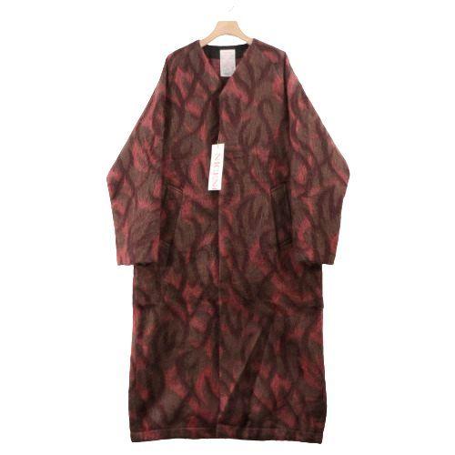 NICENESS ナイスネス 22AW WHOLE tribal graphic mohair coat コート M