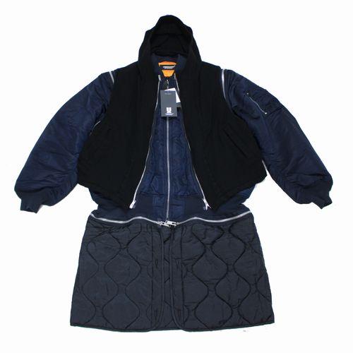 UNDERCOVER アンダーカバー 21AW 縮絨フードベストレイヤードカスタム 