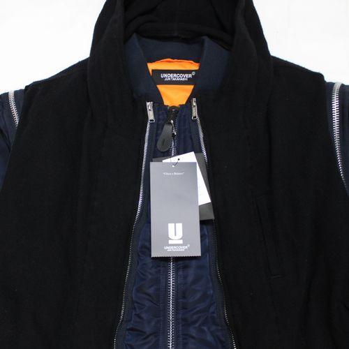 UNDERCOVER アンダーカバー 21AW 縮絨フードベストレイヤードカスタム 
