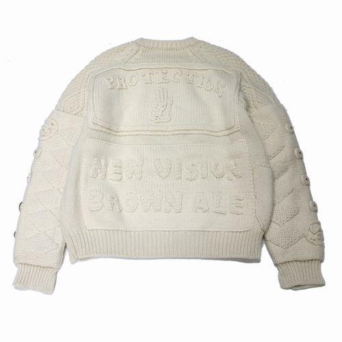 SUNSEA × Midorikawa TWONESS 20AW PUB SWEATER 2 ニット 3 ホワイト