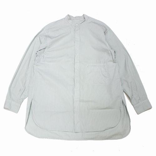 YOKE ヨーク 23SS Garment Dye Stripe Band Collar Shirt ストライプ 