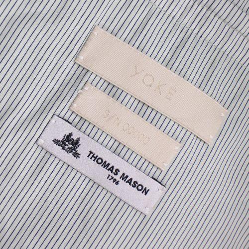 YOKE ヨーク 23SS Garment Dye Stripe Band Collar Shirt ストライプ 