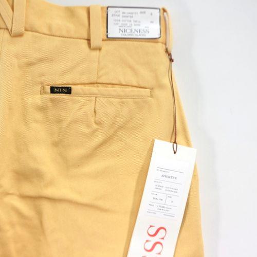 NICENESS ナイスネス 23SS SHORTER カラードスラックス パンツ S