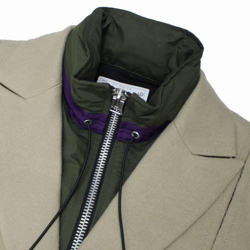Sacai サカイ 21AW Wool Melton Coat ウールメルトンコート 2