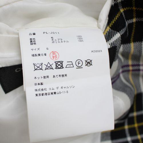 ✨美品✨ コムデギャルソン　オム　プリュスグレーチェックコートL COMME des GARCONS HOMME PLUS(コムデギャルソンオムプリュス) 21AW
