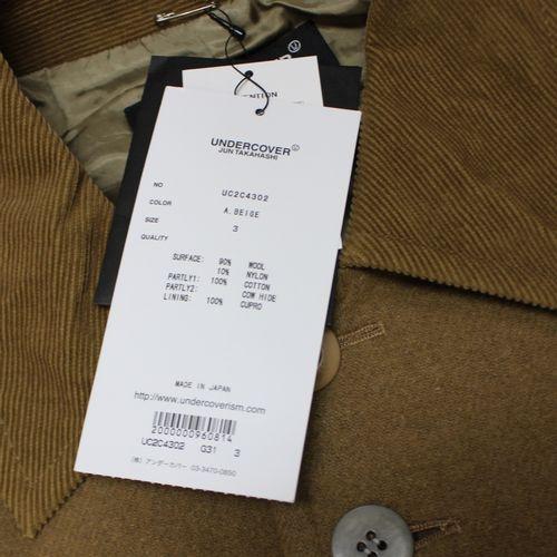 UNDERCOVER 23AW 縮絨 ステンカラーコート 4 キャメル