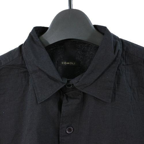 COMOLI コモリ 24SS KHADIコットン コモリシャツ 2 ブラック