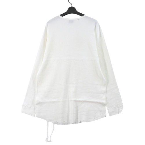 ANCELLM アンセルム 24SS DAMAGE WAFFLE CREW LS T-SHIRT ダメージ