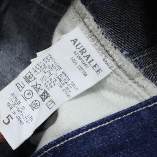 AURALEE オーラリー 22SS SELVEDGE LIGHT DENIM PANTS ライト デニム