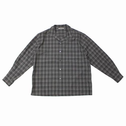 AURALEE オーラリー 21SS WASHABLE SUPER LIGHT WOOL CHECK SHIRTS