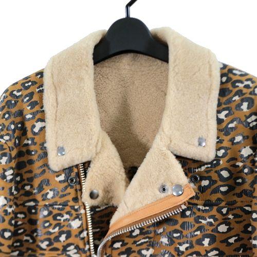 UNDERCOVER アンダーカバー 22AW レオパード ムートンレザーダブル 