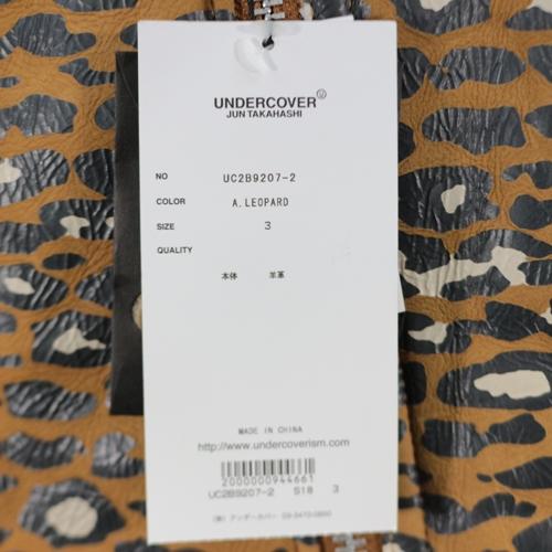 UNDERCOVER アンダーカバー 22AW レオパード ムートンレザーダブル 