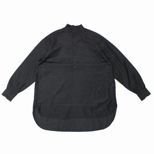 COMOLI コモリ 22SS ウールシルク プルオーバーシャツ 2 ブラック