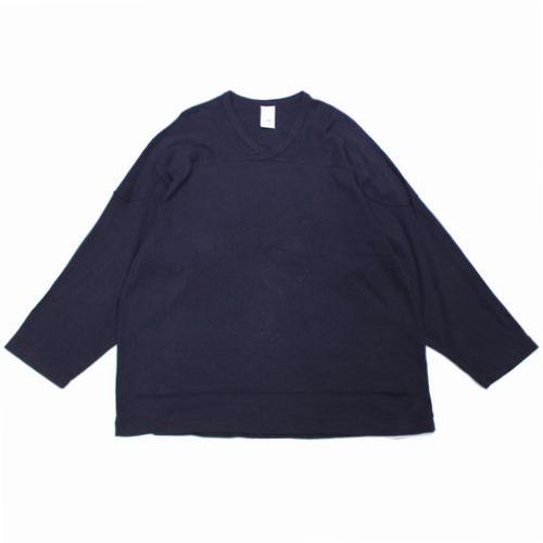 COMOLI コモリ 23SS コットンフライス ホッケーシャツ 2 パープル