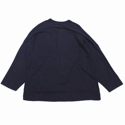 COMOLI コモリ 23SS コットンフライス ホッケーシャツ 2 パープル