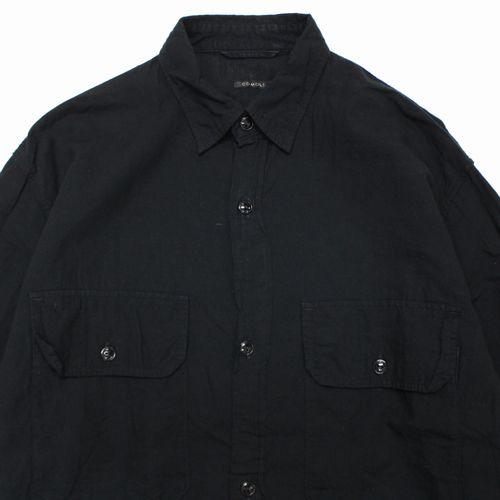 COMOLI コモリ 21SS ベタシャン CPOシャツ 2 ブラック : unstitch