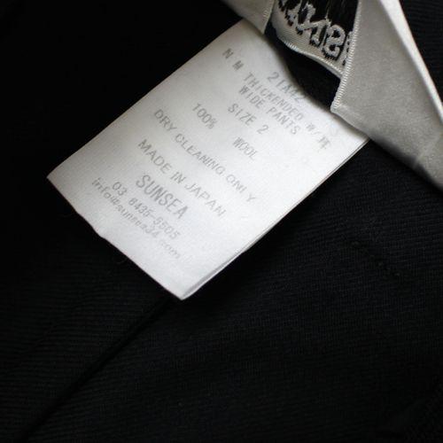 SUNSEA サンシー 21AW N.M Thickened w/耳 Wide Pants パンツ 2