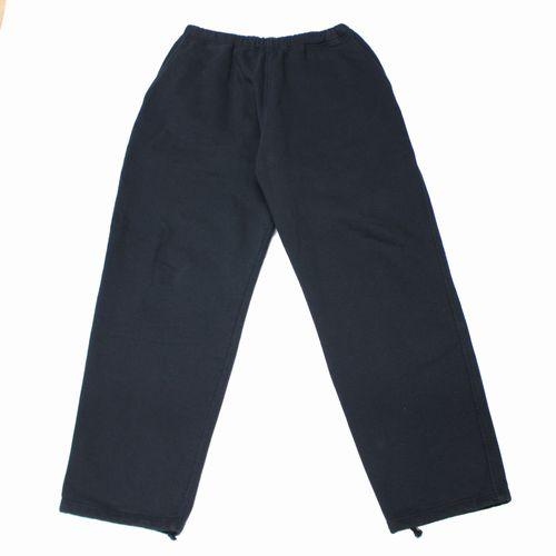 COMOLI コモリ 24SS コットン裏毛 パンツ 2 ブラック : 155098 