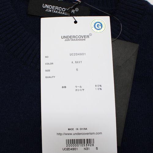 UNDERCOVER アンダーカバー 24AW ロゴクルーニットTWIN PEAKS 5 UNDERCOVER アンダーカバー 24AW ロゴクルーニットTWIN PEAKS 5