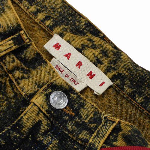 MARNI マルニ 23SS marble dyed wide leg jeans マーブルダイ加工 