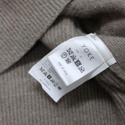 YOKE ヨーク 20AW Carol 別注 7G ALPCA WOOL RIB CREW NECK CARDIGAN
