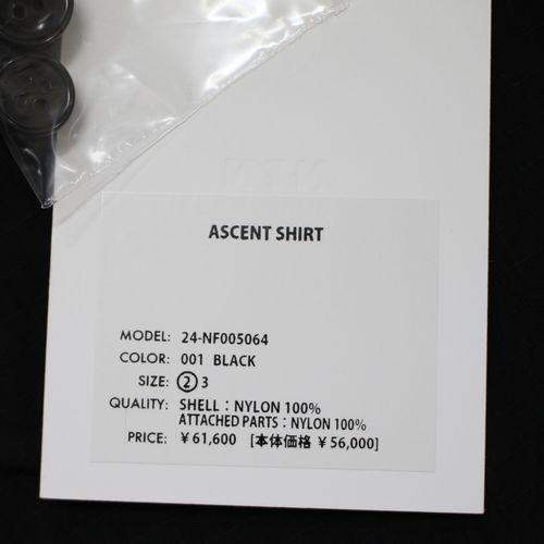 NTN エヌティーエヌ 24AW ASCENT SHIRT アセントシャツ 2 ブラック 